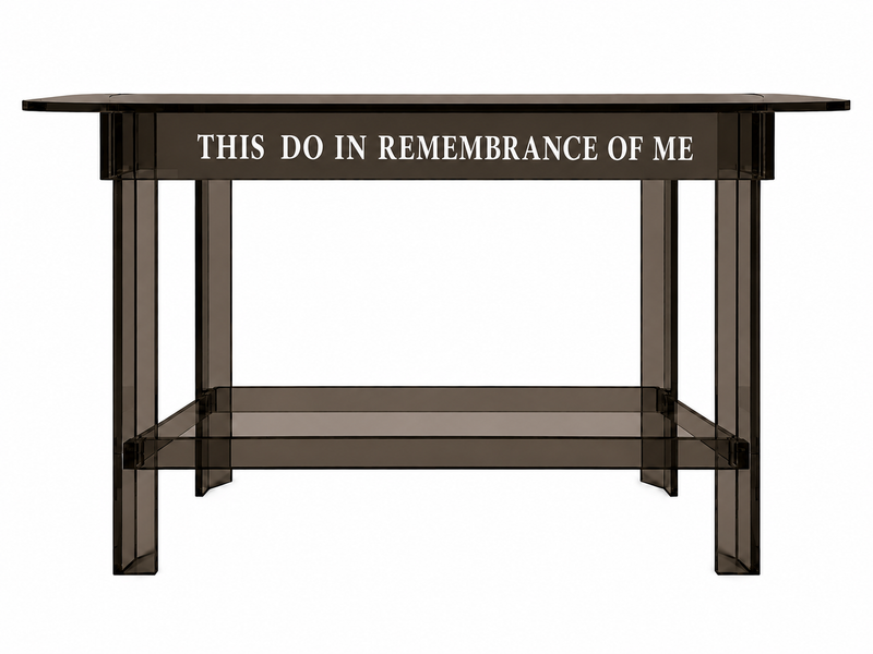 Smoked Bronze Acrylic Communion & Offering Tables — DCF-CT2 / DCF-OT2